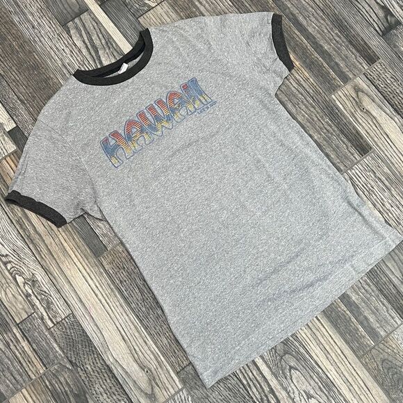 βοΈποΈπββοΈ Vintage HAWAII Holister Hawaiian Surf Ringer Single Stitch Tee - Picture 5 of 8